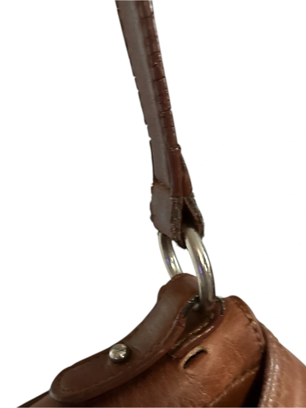 Giani Bernini Soft Brown Genuine Leather Crossbody Bag
